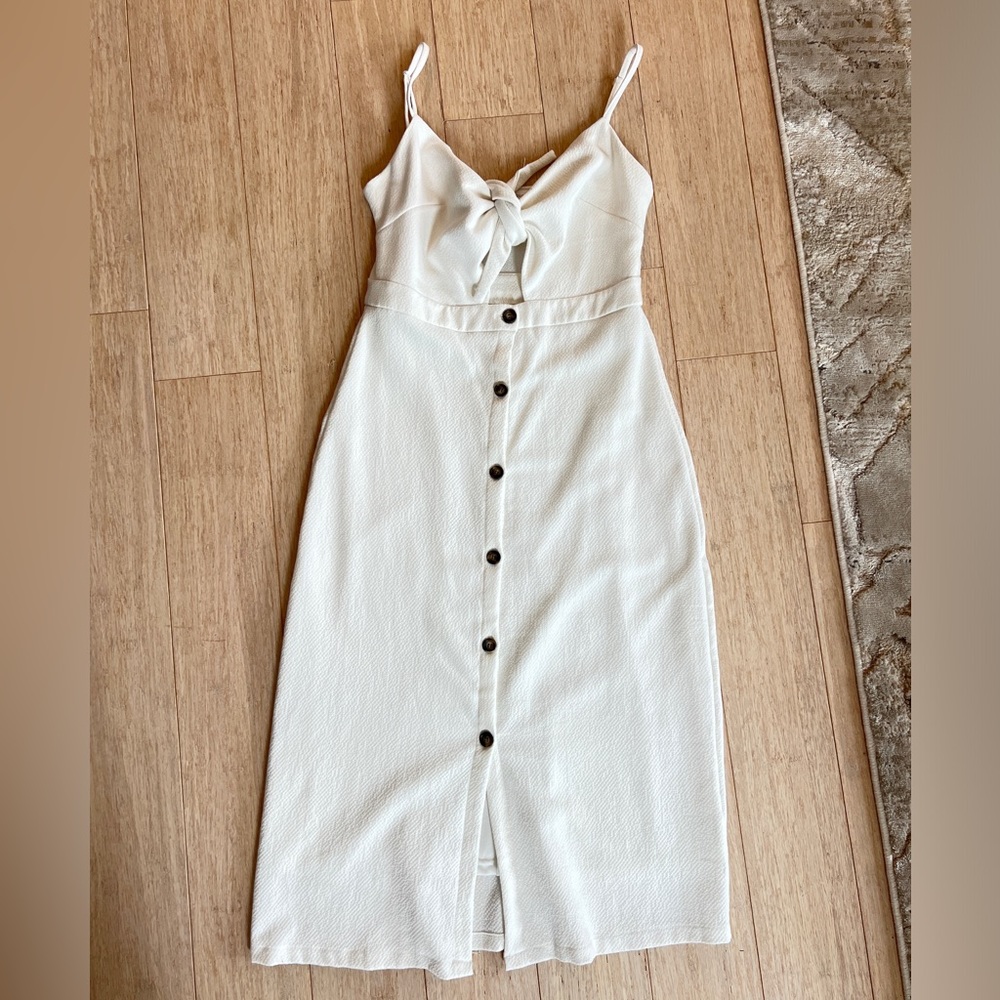 White Midi spring/Summer Dress